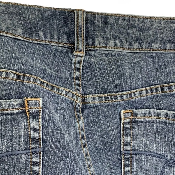 Chico's Platinum Womens Jeans Denim Medium Wash Straight Leg Cotton Sz 2.5 Short - Picture 8 of 11